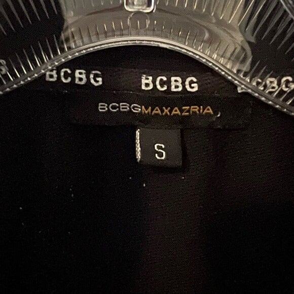 BCBG Vintage Y2K Black Track Jacket Rhinestone Crown Full Zip Women’s Small - Picture 5 of 6